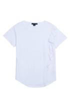 Petite Women's Sanctuary Gia Ruffle Trim Tee P - White