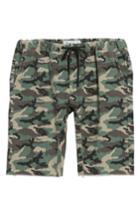 Men's The Rail Camo Print Cutoff Twill Shorts, Size - Brown