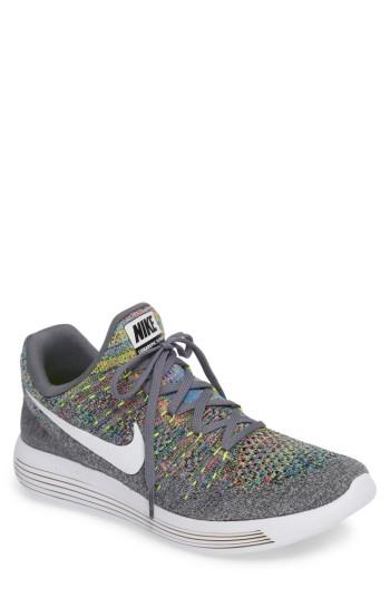 Men's Nike Flyknit 2 Lunarepic Running Shoe M - Grey