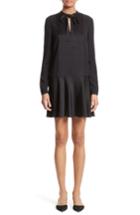 Women's Red Valentino Crepe Envers Satin Dress Us / 40 It - Black