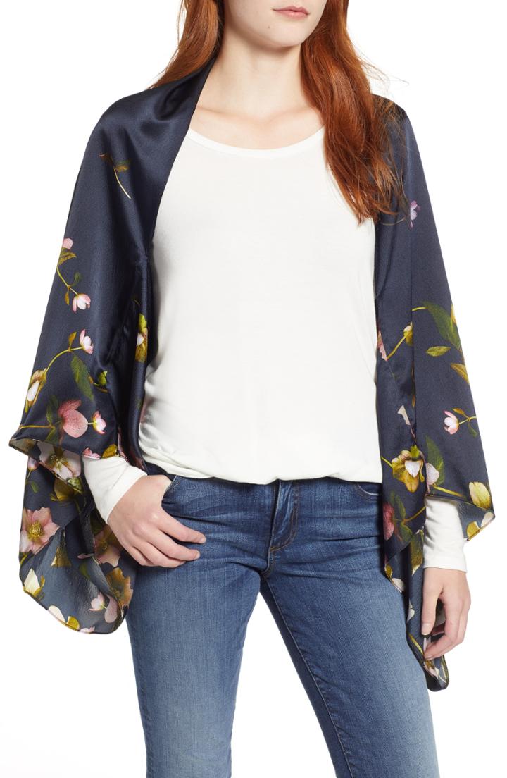 Women's Ted Baker London Arboretum Silk Cape Scarf