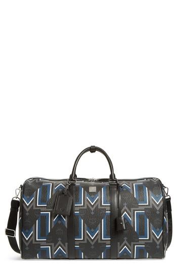 Men's Mcm Gunta Visetos Duffel Bag - Black