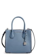 Michael Michael Kors Mercer Leather Crossbody Bag - Blue