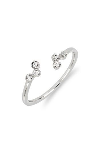 Women's Bony Levy Mila Scattered Diamond Open Ring (nordstrom Exclusive)