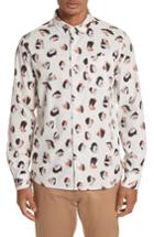 Men's Saturdays Nyc Crosby Spots Woven Shirt - White