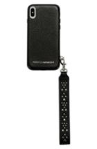 Rebecca Minkoff Iphone X/xs Leather Wristlet Case - Black