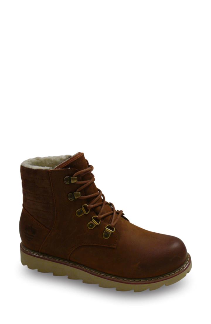Women's Royal Canadian Macadam Waterproof Genuine Shearling Lined Boot M - Brown