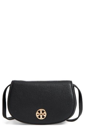 Tory Burch Mini Jamie Leather Crossbody Bag - Black