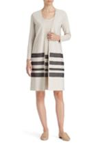 Women's Lafayette 148 New York Deacon Cardigan, Size - Beige