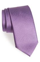 Men's Canali Neat Silk Tie, Size - Purple