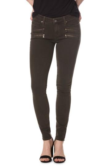 Women's Paige Transcend - Edgemont Ankle Ultra Skinny Jeans - Green