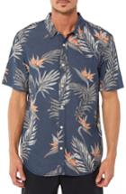 Men's Jack O'neill Paradise Regular Fit Short Sleeve Sport Shirt - Blue
