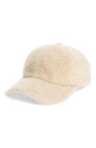 Women's Sole Society Fleece Baseball Cap - Ivory