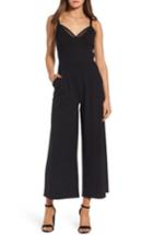 Women's Leith Ballet Crop Wide Leg Ponte Jumpsuit