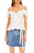 Women's Astr The Label Carly Cold Shoulder Top - White