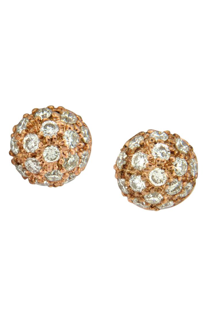 Women's Sethi Couture Diamond Pave Ball Stud Earrings