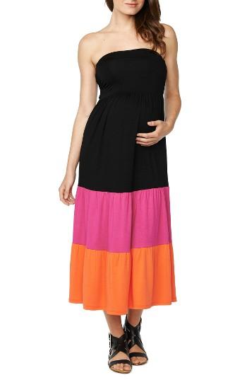 Women's Maternal America Convertible Strapless Maternity Dress