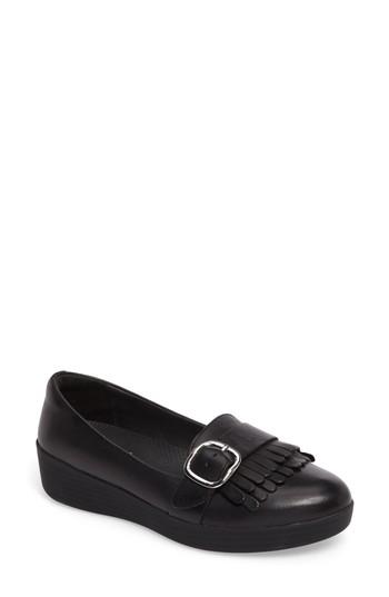 Women's Fitflop Sneakerloafer(tm) Flat .5 M - Black
