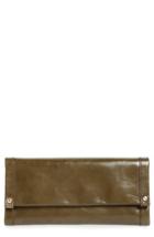 Women's Hobo Fable Leather Continental Wallet - Green
