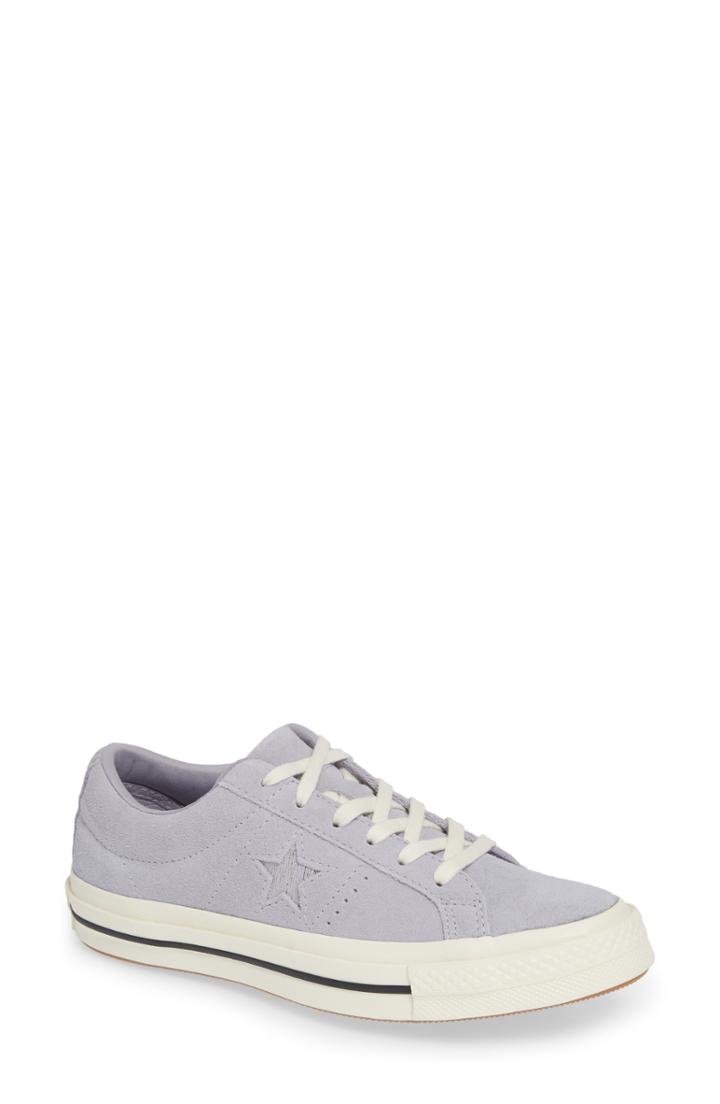 Women's Converse One Star Suede Low Top Sneaker .5 M - Purple