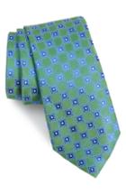 Men's Nordstrom Men's Shop Sophia Medallion Silk Tie, Size - Green