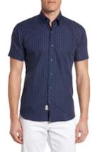 Men's Peter Millar Autumn Check Short Sleeve Sport Shirt