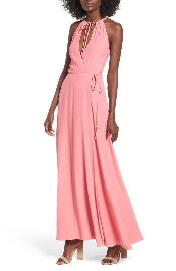 Women's Privacy Please Cambio Wrap Maxi Dress - Pink
