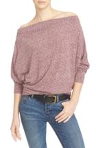 Women's Free People Valencia Off The Shoulder Pullover - Purple