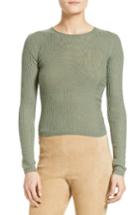 Women's Vince Rib Knit Crop Pullover - Green