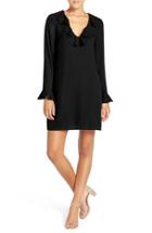 Women's Charles Henry Ruffle Neck Shift Dress