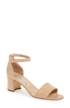 Women's Manolo Blahnik 'lauratomod' Ankle Strap Sandal Us / 36eu - Beige