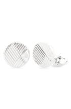 Men's Dunhill Round Diagonal Cuff Links