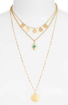 Women's Rebecca Minkoff Triple Layer Charm Necklace