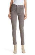 Women's Rag & Bone High Waist Ankle Skinny Corduroy Pants - Grey