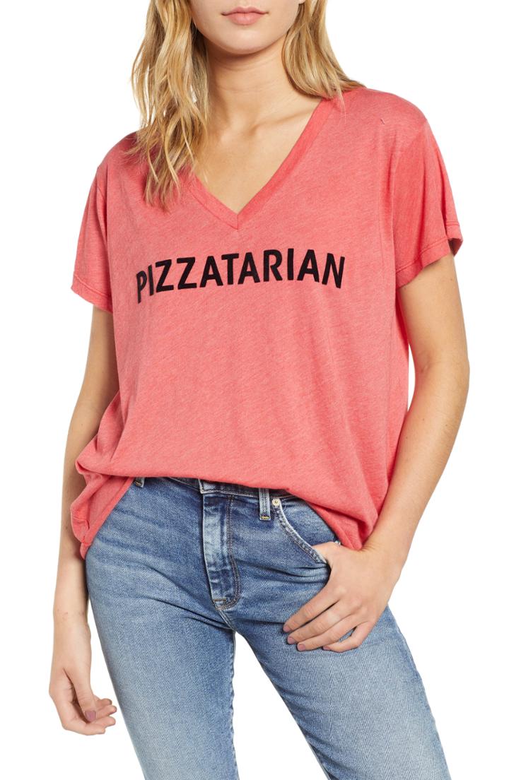 Women's Wildfox Pizzatarian Romeo Tee