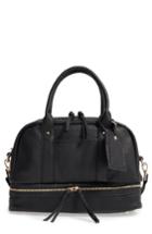 Sole Society Mai Mini Faux Leather Satchel - Black