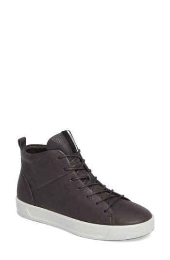 Women's Ecco Soft 8 High Top Sneaker -7.5us / 38eu - Grey