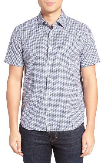 Men's Jack Spade Trim Fit Zigzag Dobby Sport Shirt