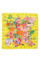 Women's Mantero Dalia Multifocale Square Silk Scarf, Size - Yellow