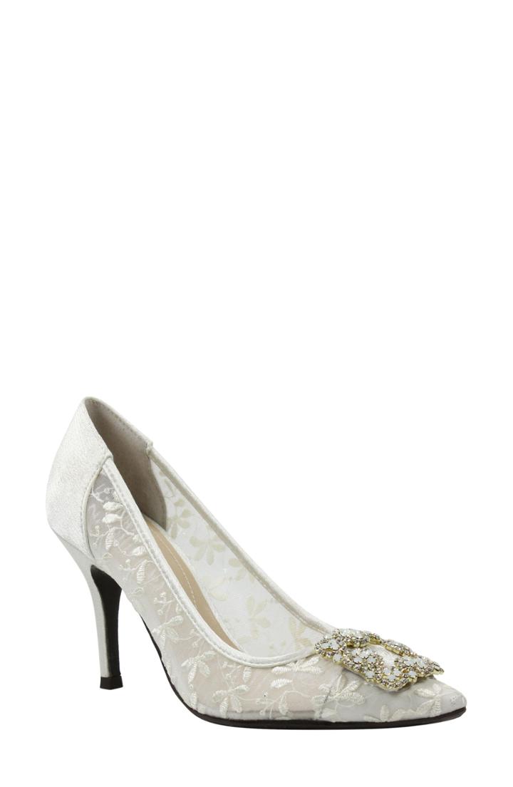 Women's J.renee Bilboa Pointy Toe Pump B - Ivory