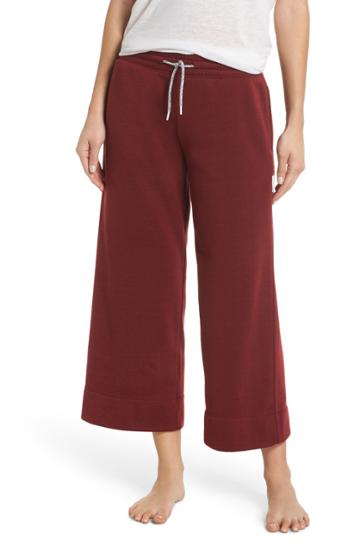 Women's Chalmers Vada Crop Sweatpants - Burgundy