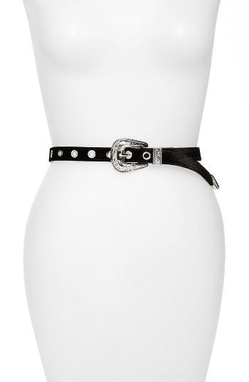 Women's B-low The Belt Baby Frank Velvet Hip Belt - Black/ Silver