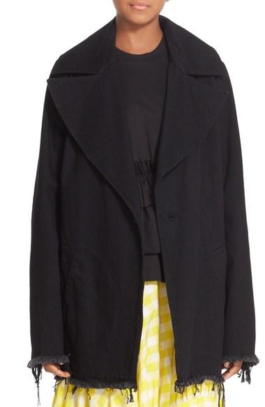 Women's Marques'almeida Big Lapel Denim Coat