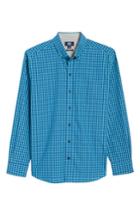 Men's Cutter & Buck Myles Non-iron Check Sport Shirt, Size - Green