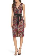 Women's Harlyn Embroidered Sheath Cocktail Dress - Black