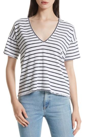 Women's Rag & Bone/jean Dakota Stripe Tee - Blue