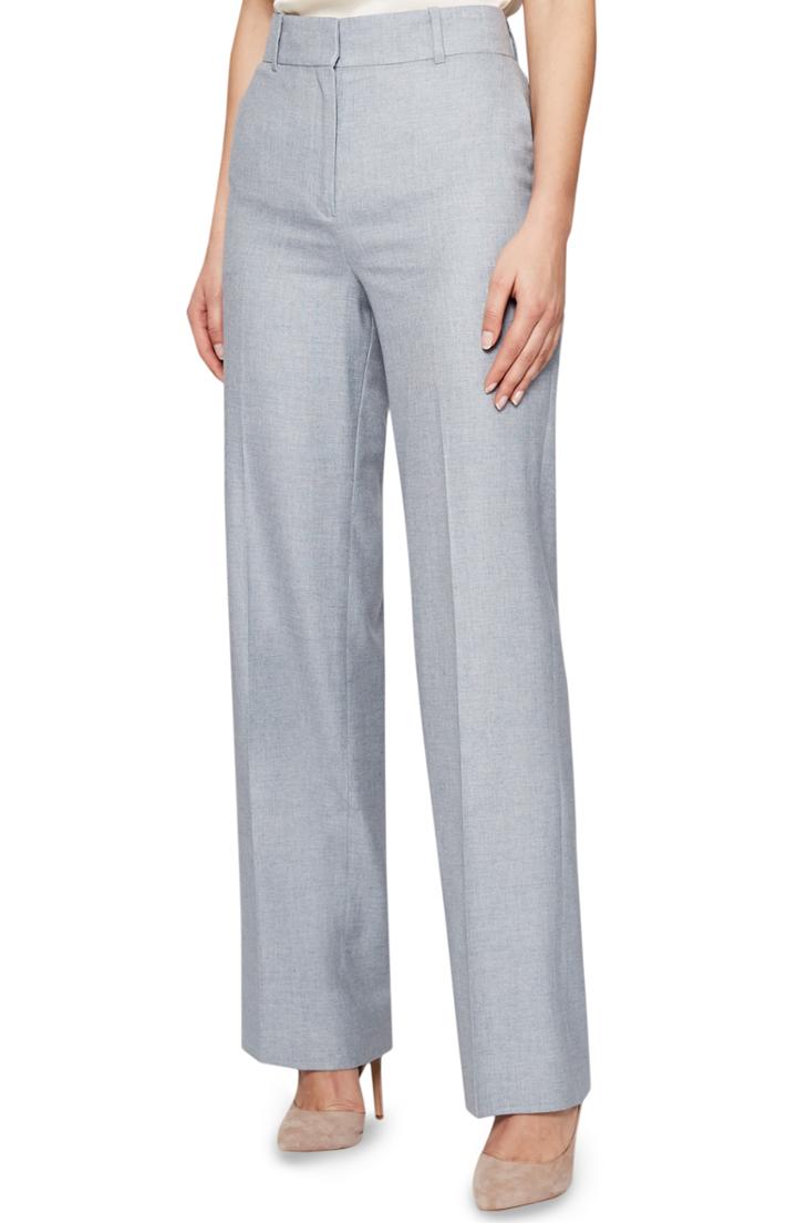 Women's Reiss Essie Front Pleat Pants Us / 4 Uk - Blue