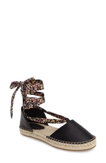 Women's Topshop Wrap D'orsay Espadrille .5us / 36eu - Black