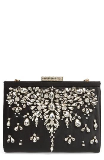 Badgley Mischka Adele Frame Clutch - Black