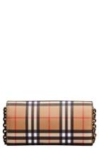 Women's Burberry Henley Vintage Check Wallet On A Chain - Beige
